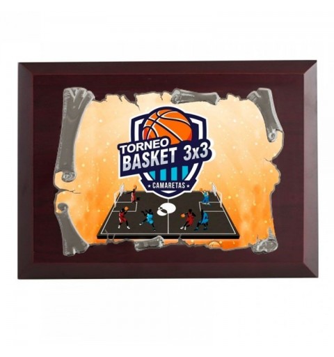 Placa Homenaje Pergamino con Funda