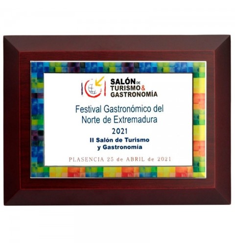 Placa Homenaje Deco con Funda