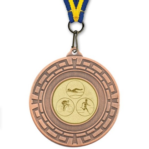 Medalla Deportiva Barata Bronce 50mm