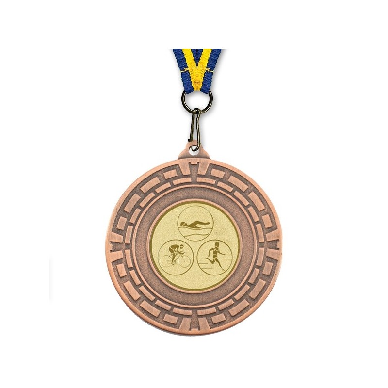 Medalla Deportiva Barata Bronce 50mm