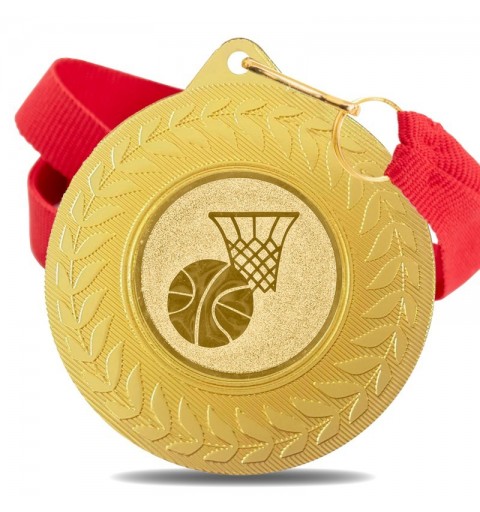 Medalla Baloncesto 5980 Oro Ø50mm
