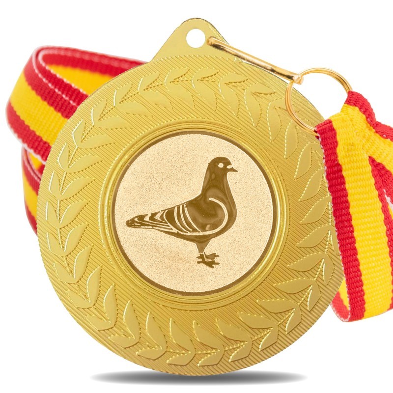 Medalla Colombicultura 5980 Oro Ø50mm Medalla Colombicultura 5980 Oro Ø50mm