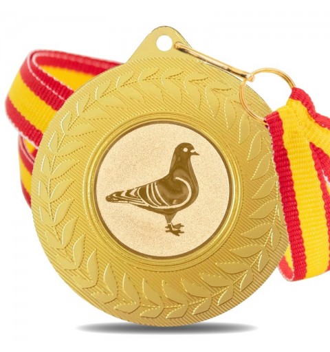Medalla Colombicultura 5980 Oro Ø50mm