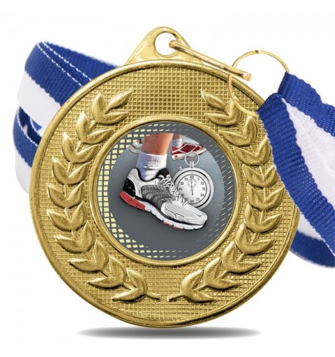 Medalla Runinng Color 5878 Oro Ø50mm