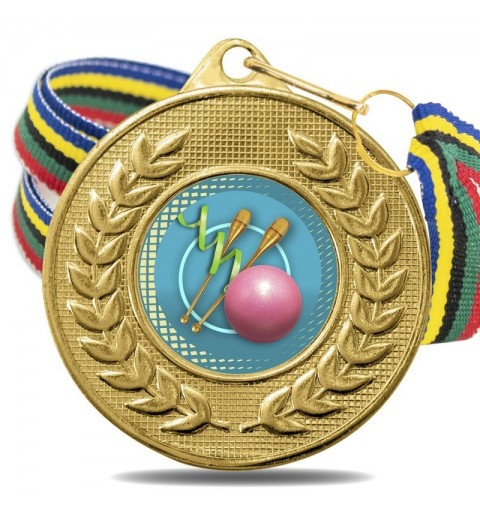 Medalla Gimnasia Rítmica Color 5878 Oro Ø50mm