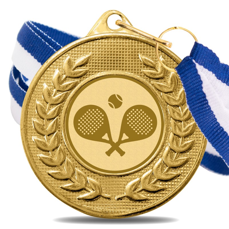 Medalla Pádel 5878 Oro Ø50mm Medalla Pádel 5878 Oro Ø50mm