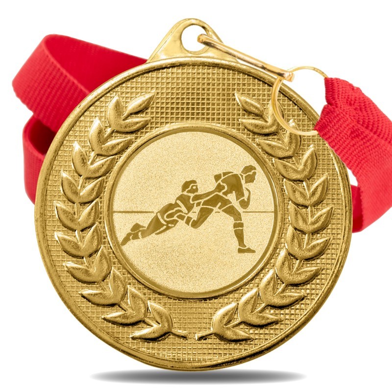 Medalla Rugby 5878 Oro Ø50mm Medalla Rugby 5878 Oro Ø50mm