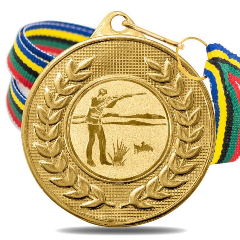 Medalla Tiro Carabina 5878 Oro Ø50mm Medalla Tiro Carabina 5878 Oro Ø50mm
