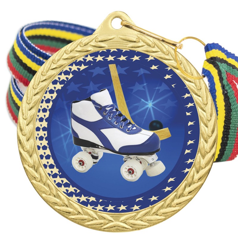 Medalla Hockey Patines Color 5020 Oro Ø50mm Medalla Hockey Patines Color 5020 Oro Ø50mm