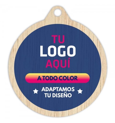 Medalla Madera 5001 Ø70mm Personalizada