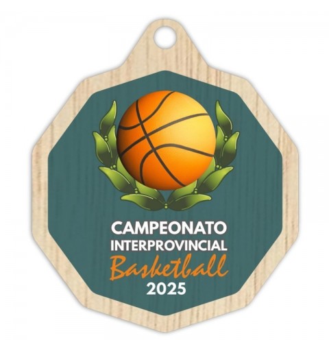 Medalla Madera 5003 Ø70mm Personalizada