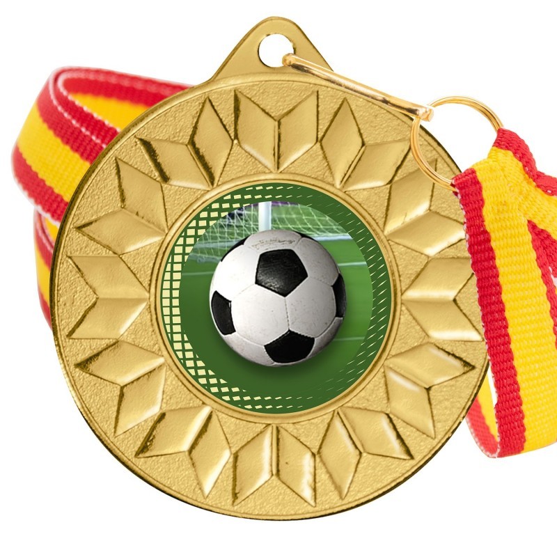 Medalla Fútbol Color 5617 Oro Ø50mm