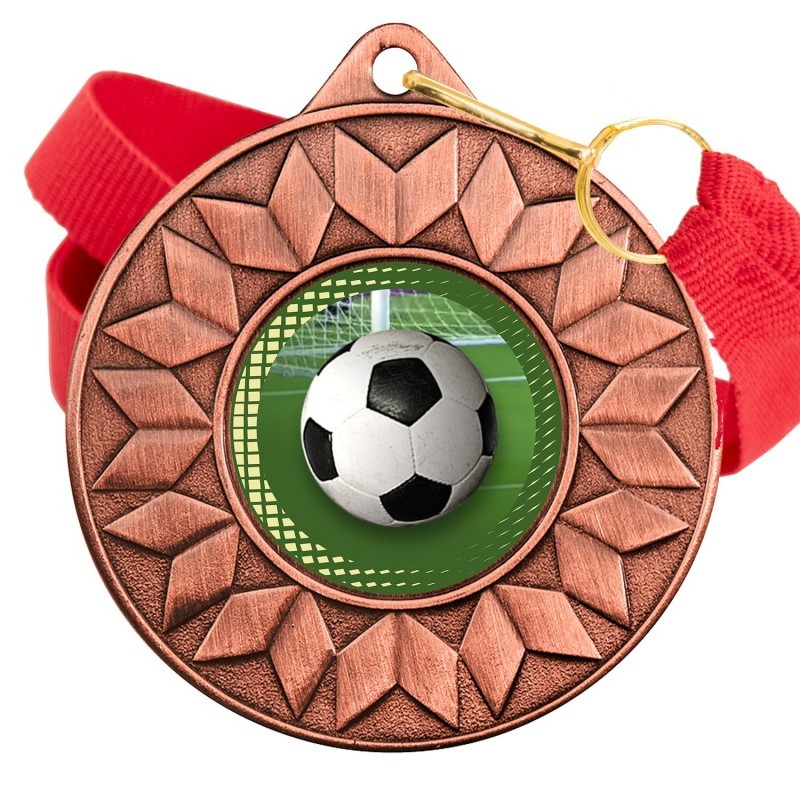 Medalla Fútbol Color 5617 Bronce Ø50mm
