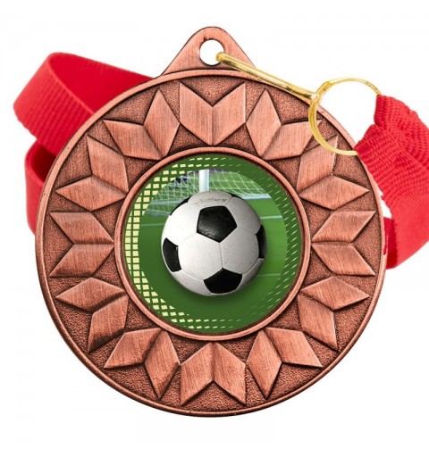 Medalla Fútbol Color 5617 Bronce Ø50mm