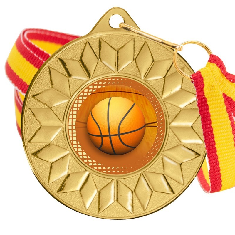 Medalla Baloncesto 5617 Oro Ø50mm