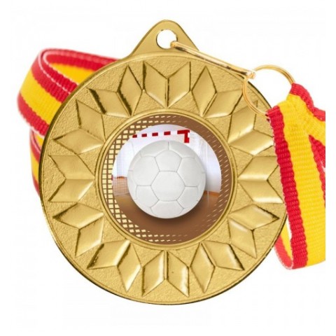Medalla Fútbol Sala Color 5617 Oro Ø50mm