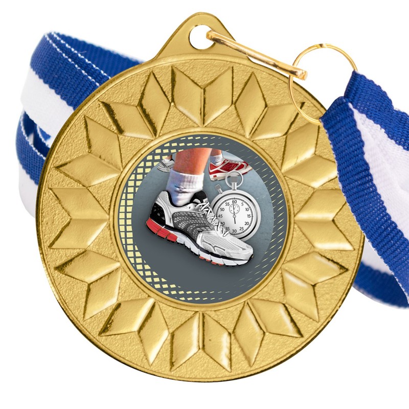 Medalla Running Color 5617 Oro Ø50mm