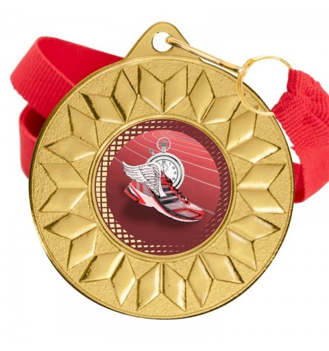Medalla Atletismo Color 5617 Oro Ø50mm