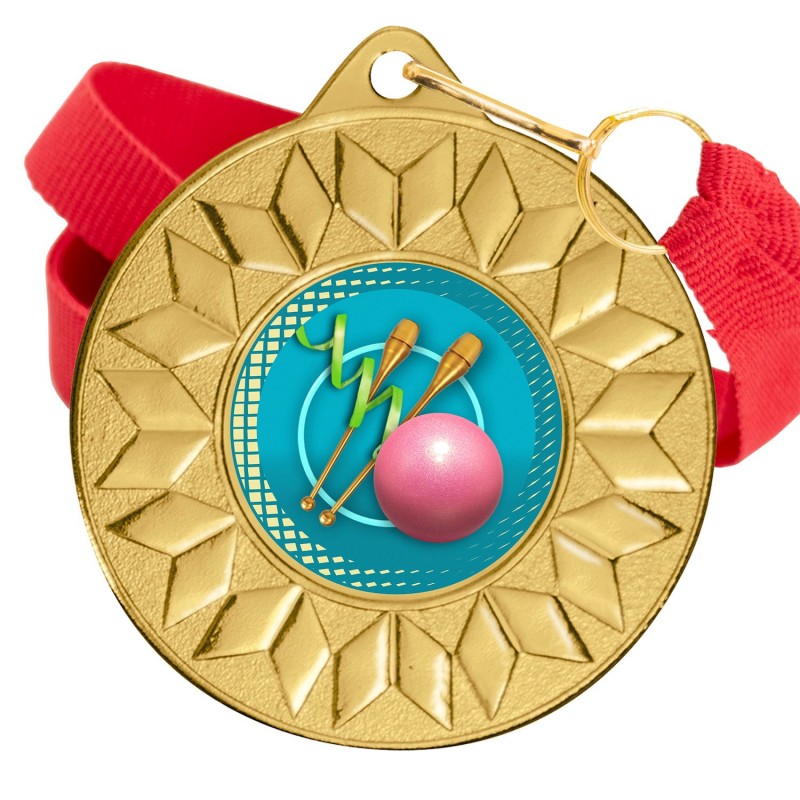Medalla Gimnasia Rítmica Color 5617 Oro Ø50mm