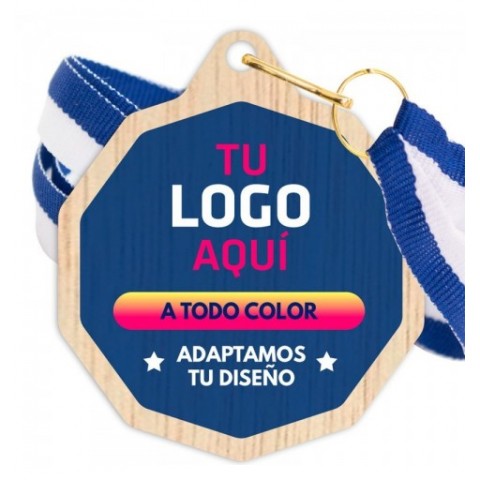 Medalla Madera 5003 Ø70mm Personalizada