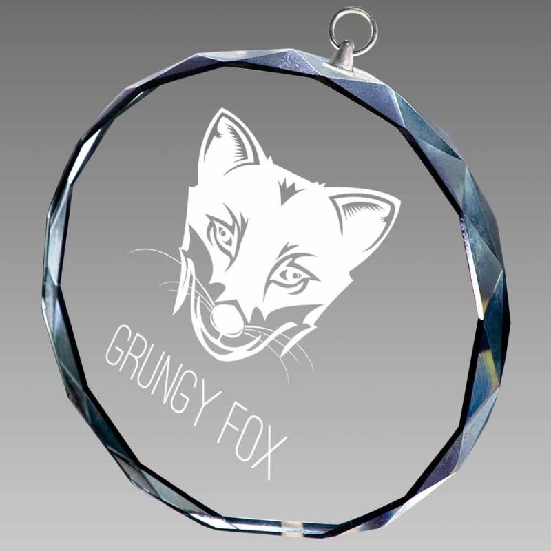 Trofeo Medalla Cristal Ø70mm 0786