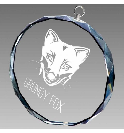 Trofeo Medalla Cristal Ø70mm 0786