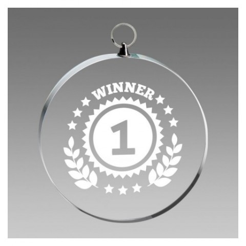 Trofeo Medalla Cristal Ø60mm