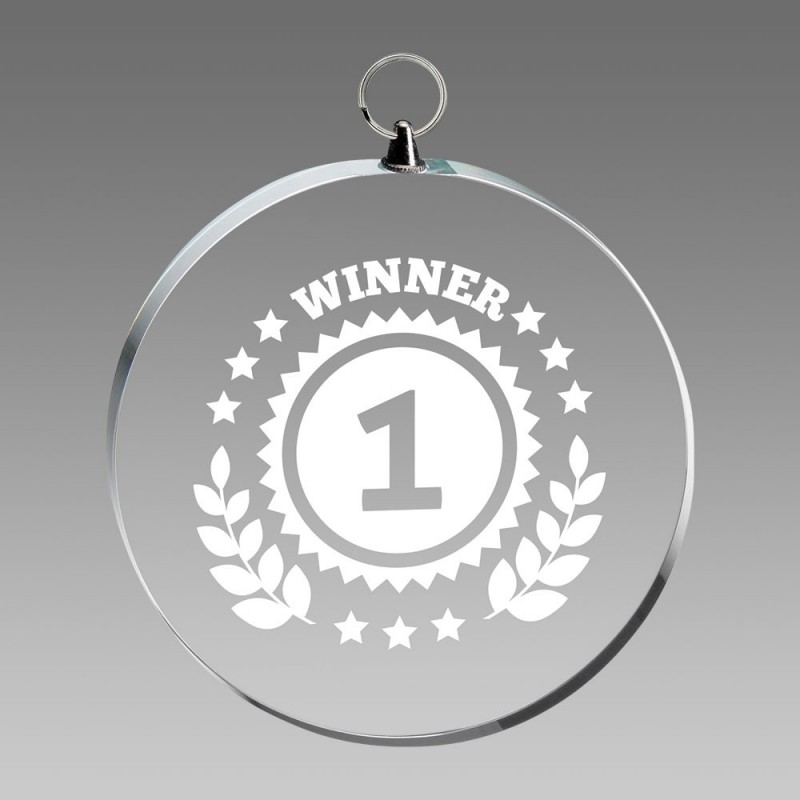 Trofeo Medalla Cristal Ø60mm