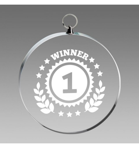 Trofeo Medalla Cristal Ø60mm