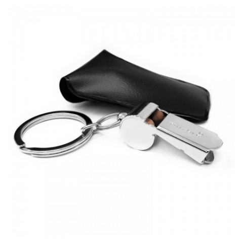 Silbato Naysir Mundial Plateado con Llavero