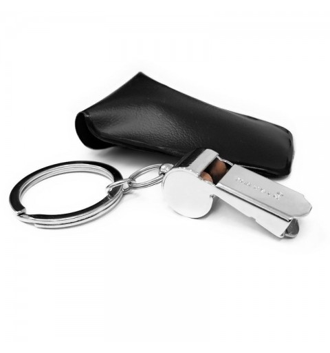 Silbato Naysir Mundial Plateado con Llavero