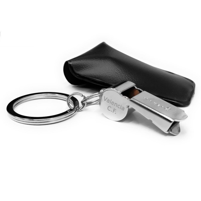 Silbato Naysir Mundial Plateado con Llavero