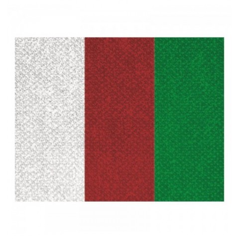 CINTA C/MOSQUETON 10 MM BLANCO-ROJO-VERD