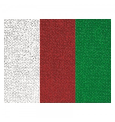 CINTA C/MOSQUETON 10 MM BLANCO-ROJO-VERD