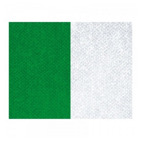 CINTA C/MOSQUETON 10 MM VERDE-BLANCO