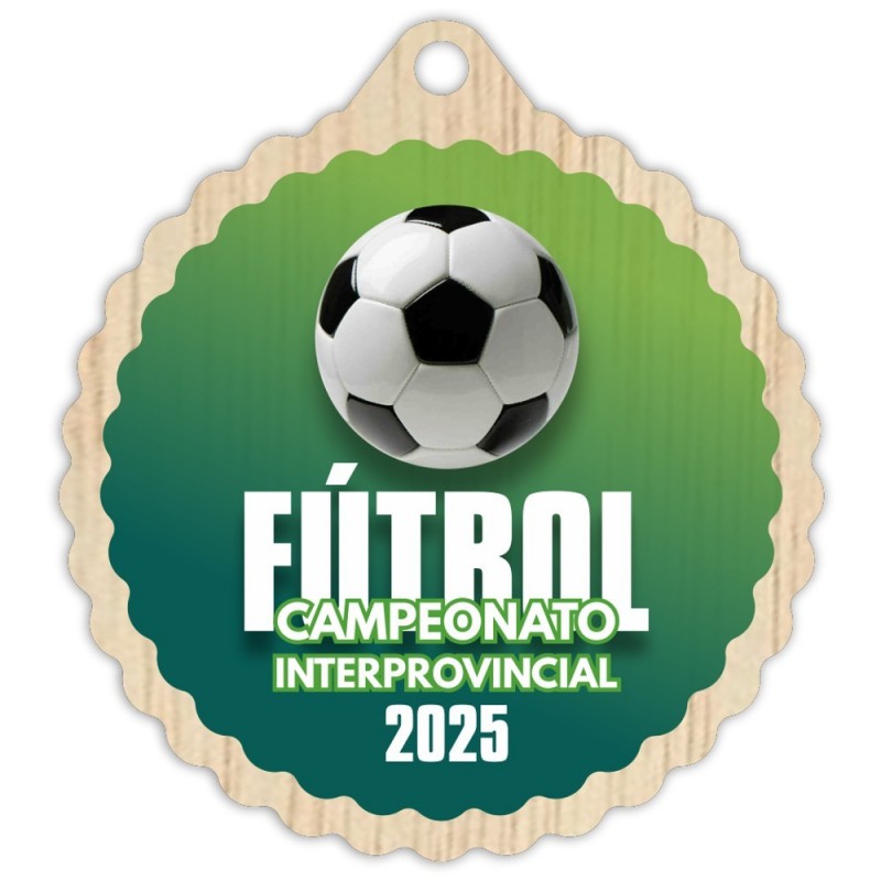 Medalla Madera 5002 Ø70mm Personalizada