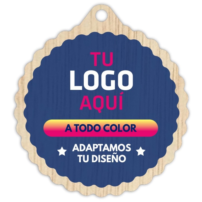 Medalla Madera 5002 Ø70mm Personalizada