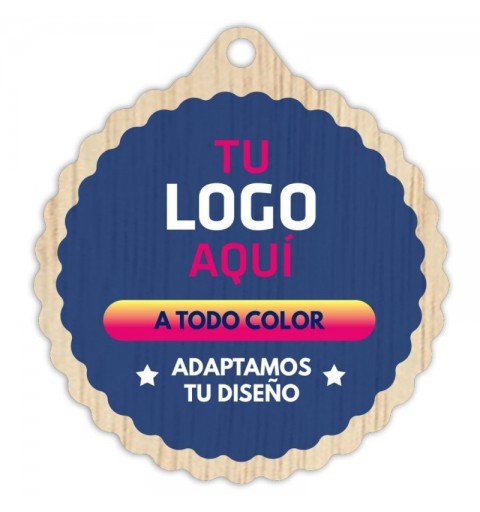 Medalla Madera 5002 Ø70mm Personalizada