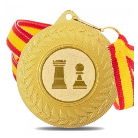 Medalla Ajedrez 5980 Oro Ø50mm