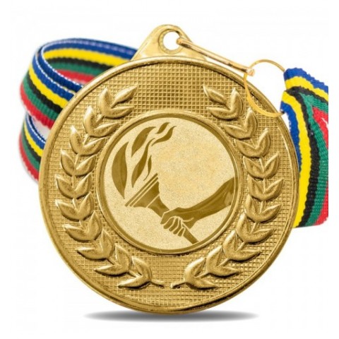 Medalla Alegórica Antorcha 5878 Oro Ø50mm