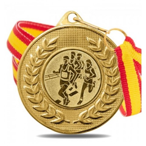 Medalla Running 5878 Oro Ø50mm