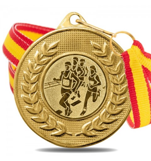 Medalla Running 5878 Oro Ø50mm