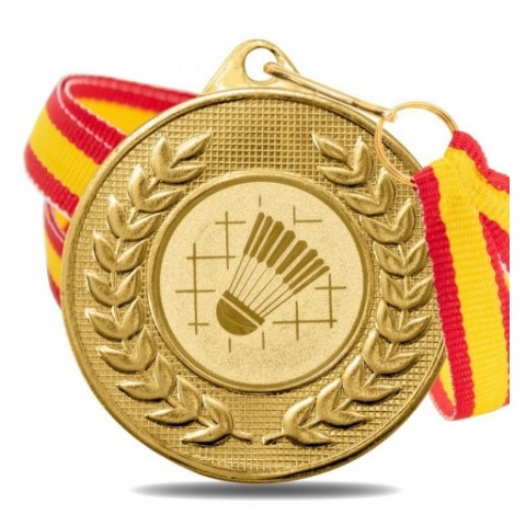 Medalla Bádminton 5878 Oro Ø50mm