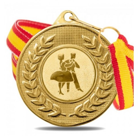 Medalla Baile 5878 Oro Ø50mm