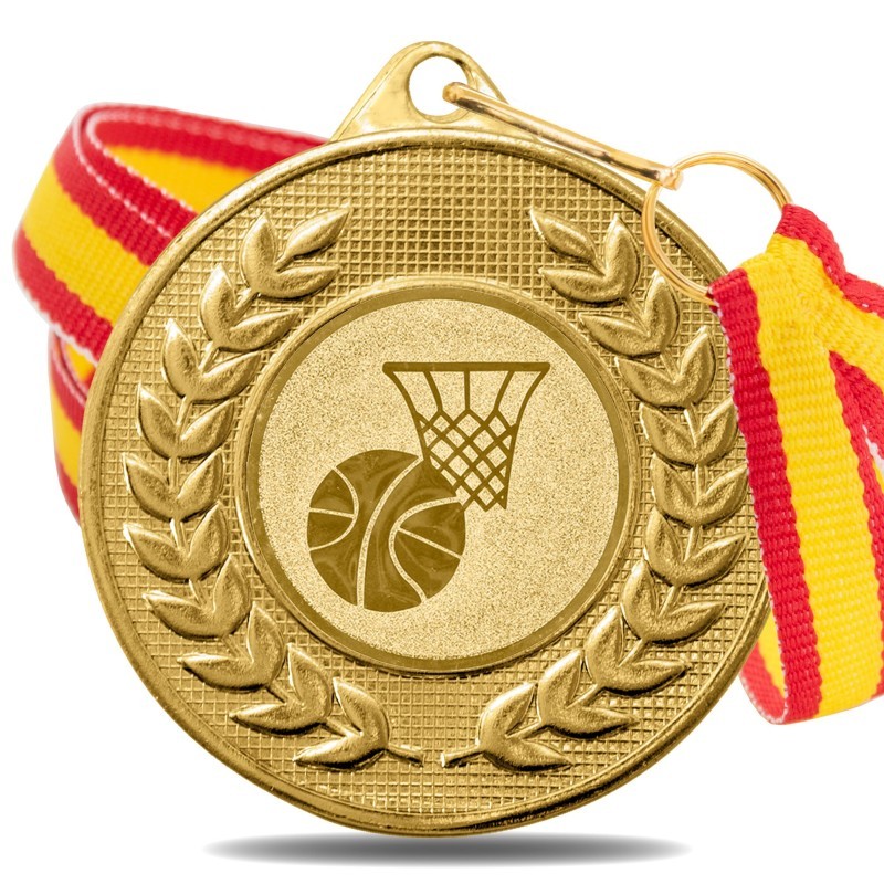 Medalla Baloncesto 5878 Oro Ø50mm