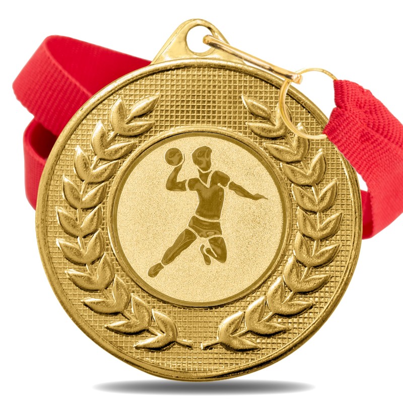 Medalla Balonmano 5878 Oro Ø50mm