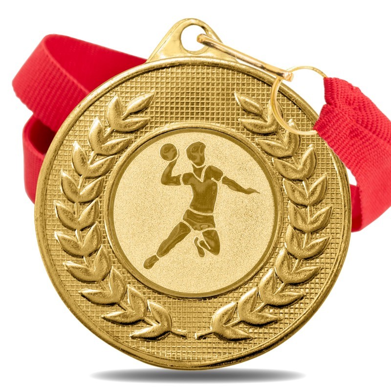 Medalla Balonmano 5878 Oro Ø50mm
