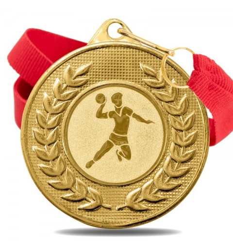 Medalla Balonmano 5878 Oro Ø50mm