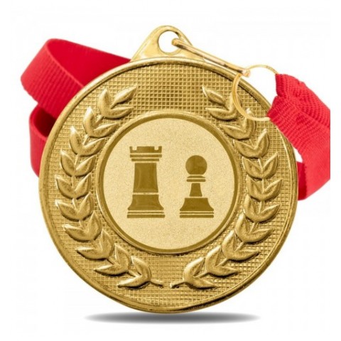 Medalla Ajedrez 5878 Oro Ø50mm