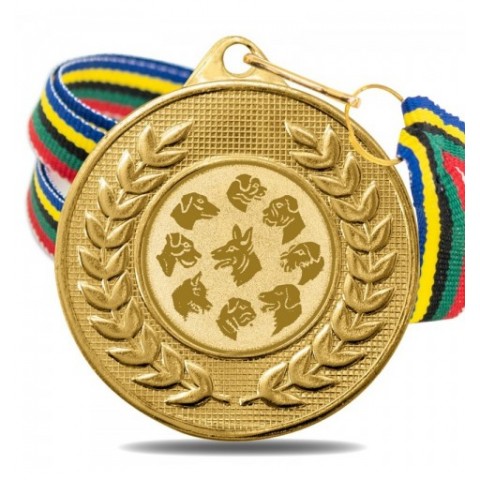 Medalla Canina 5878 Oro Ø50mm